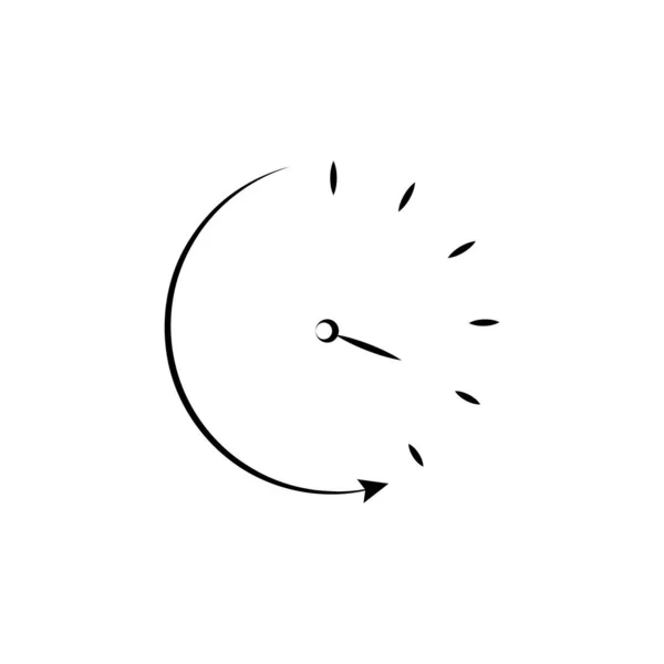 Time Business Hand Drawn Icon Outline Symbol Design Business Set — Vetor de Stock