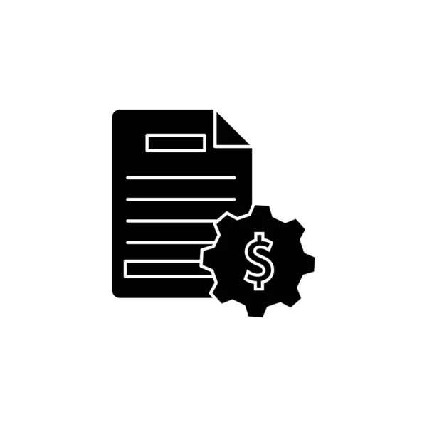 Document Dollar Icon Simple Business Intention Icons Website Mobile Application — Vector de stock