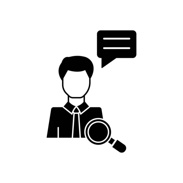 Search Man Chat Icon Simple Business Intention Icons Website Mobile — Vector de stock
