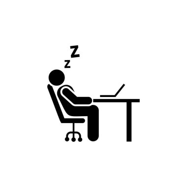 Sleep, tired, office, businessman icon. Element of businessman icon. Premium quality graphic design icon. Signs and symbols collection icon for websites, web design, mobile app on white background