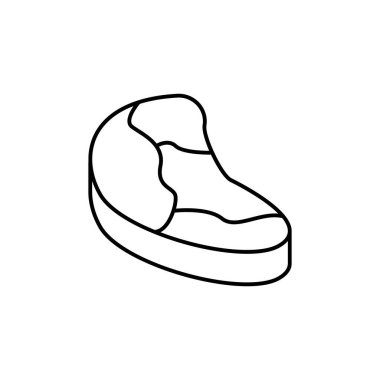 Beef, meat icon. Simple line, outline vector batcher icons for ui and ux, website or mobile application on white background