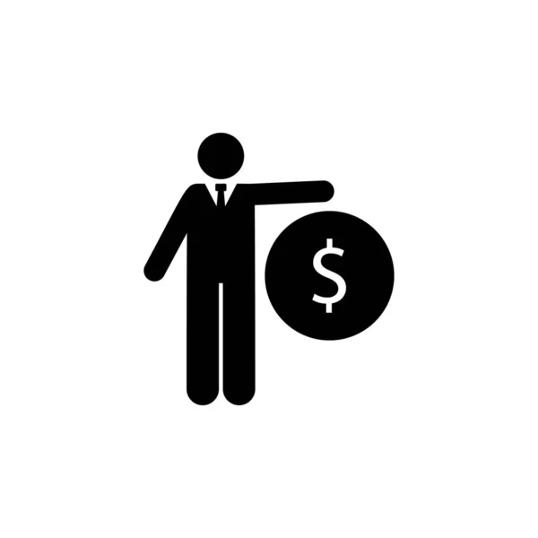 Money Finance Businessman Icon Element Businessman Icon Premium Quality Graphic — Stock vektor