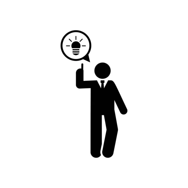 Idea Office Job Icon Element Businessman Icon Premium Quality Graphic — Vector de stock