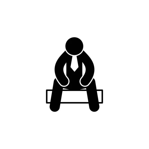 businessman, depress, give up icon. Element of businessman icon for mobile concept and web apps. Detailed businessman, depress, give up icon can be used for web and mobile on white background