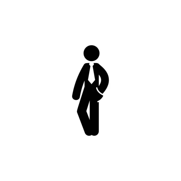 Businessman Pose Posture Icon Element Businessman Icon Mobile Concept Web — Stock Vector