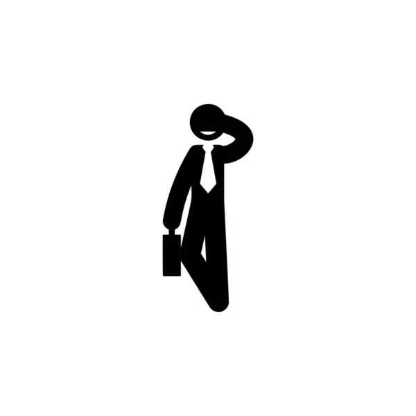 Businessman Relax Chilling Icon Element Businessman Icon Mobile Concept Web — Stok Vektör