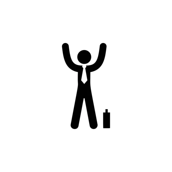 Businessman Success Icon Element Businessman Icon Mobile Concept Web Apps — Stockový vektor