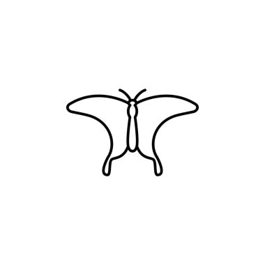 butterfly icon. Element of butterfly icon for mobile concept and web apps. Thin line butterfly icon can be used for web and mobile on white background