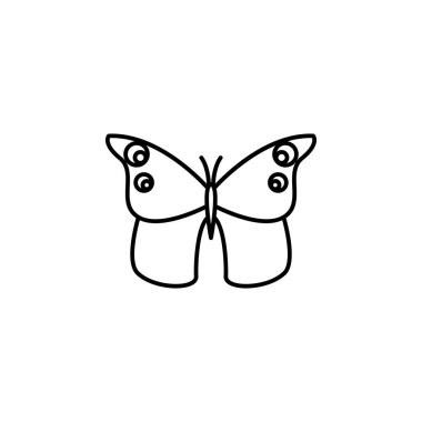 butterfly icon. Element of butterfly icon for mobile concept and web apps. Thin line butterfly icon can be used for web and mobile on white background