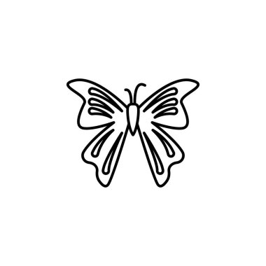 butterfly icon. Element of butterfly icon for mobile concept and web apps. Thin line butterfly icon can be used for web and mobile on white background