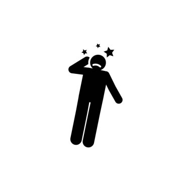Dizziness, losing balance, man icon. Element of cancer icon. Premium quality graphic design icon. Signs and symbols collection icon for websites on white background