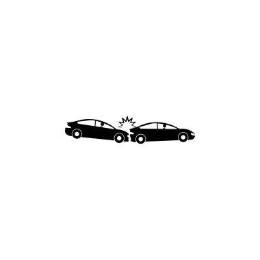 cars, crash icon. Element of car accident and parking icon for mobile concept and web apps. Detailed cars, crash icon can be used for web and mobile on white background