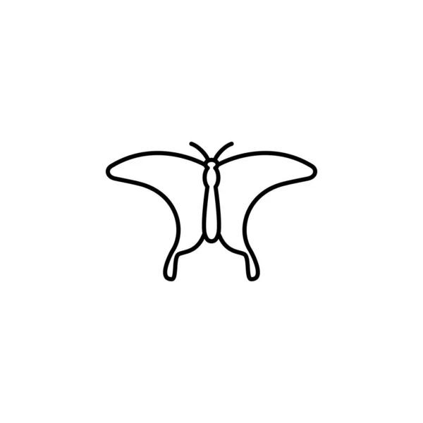 Butterfly Icon Element Butterfly Icon Mobile Concept Web Apps Thin — Stok Vektör