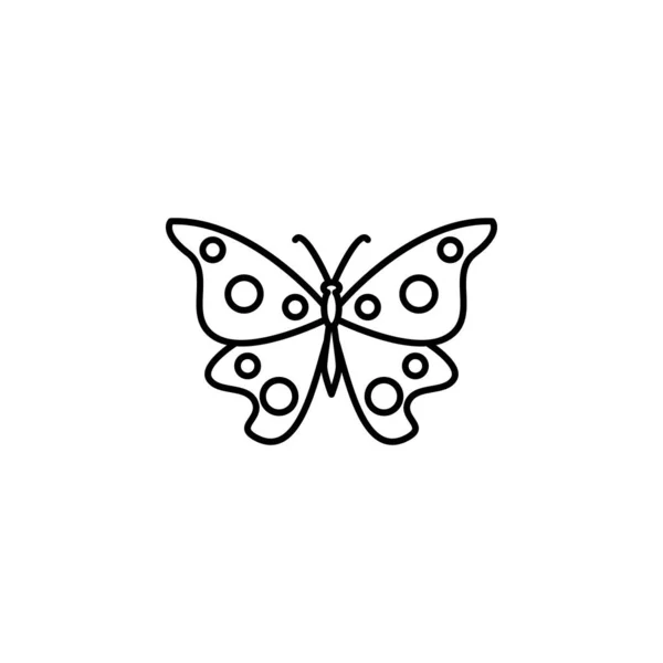 Butterfly Icon Element Butterfly Icon Mobile Concept Web Apps Thin — Archivo Imágenes Vectoriales