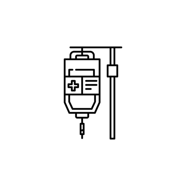 Значок Дроппера Иконка Дня Рака Мобильных Приложений Веб Приложений Тонкая — стоковый вектор