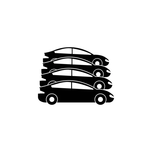 Cars Parking Icon Element Car Accident Parking Icon Mobile Concept — Vector de stock