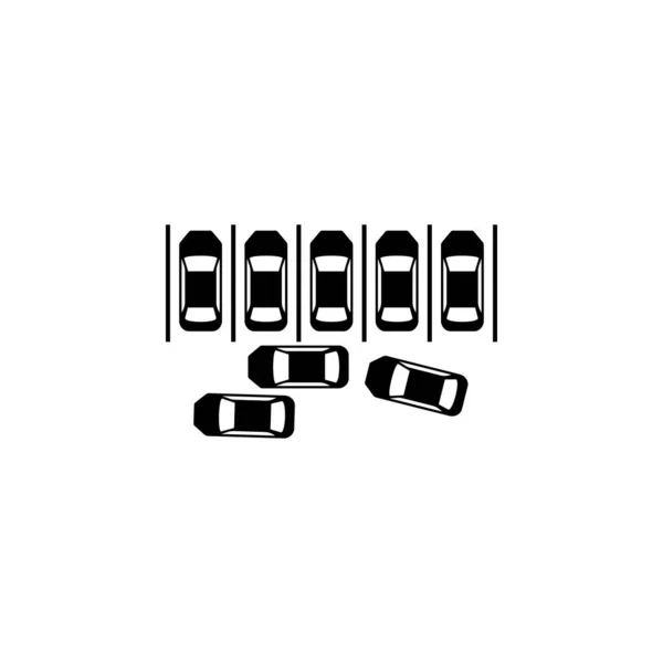 Cars Parking Icon Element Car Accident Parking Icon Mobile Concept — Stock Vector