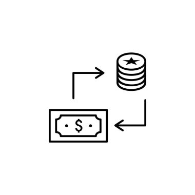 Exchange, casino icon. Element of casino icon on white background