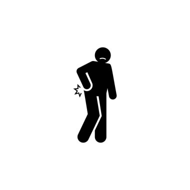 Man, pain, ache icon. Element of indigestion symptoms sings. Premium quality graphic design icon. Signs and symbols collection icon for websites, web design on white background