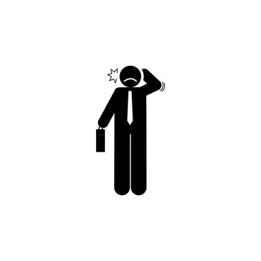 Man, businessman, ache icon. Element of indigestion symptoms sings. Premium quality graphic design icon. Signs and symbols collection icon for websites, web design on white background