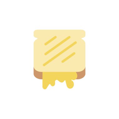Sandwich, cheese icon. Simple color illustration elements of dairy product icons for ui and ux, website or mobile application on white background
