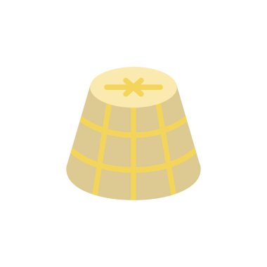 Cheese bottle icon. Simple color illustration elements of dairy product icons for ui and ux, website or mobile application on white background