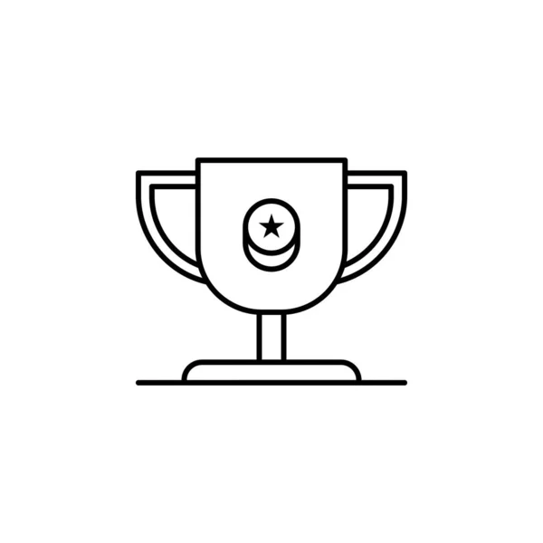 Cup Prize Icon Simple Line Outline Vector Casino Icons Website — 스톡 벡터