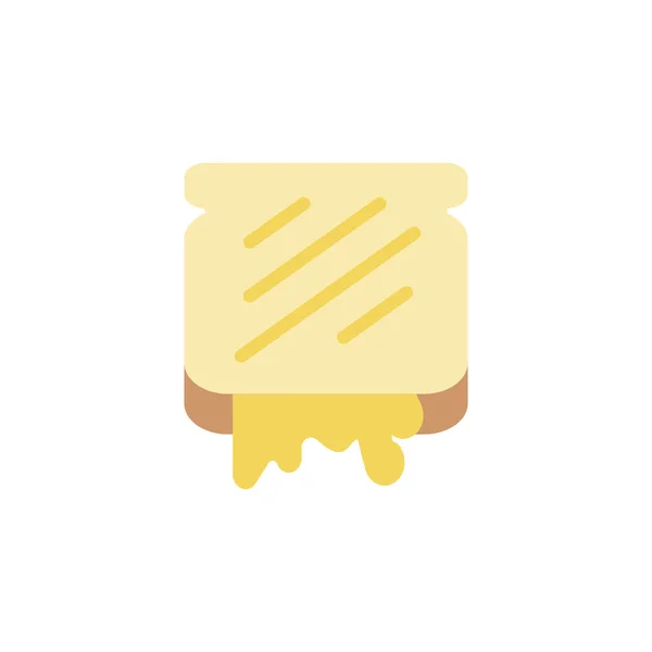 Sandwich Cheese Icon Simple Color Illustration Elements Dairy Product Icons - Stok Vektor