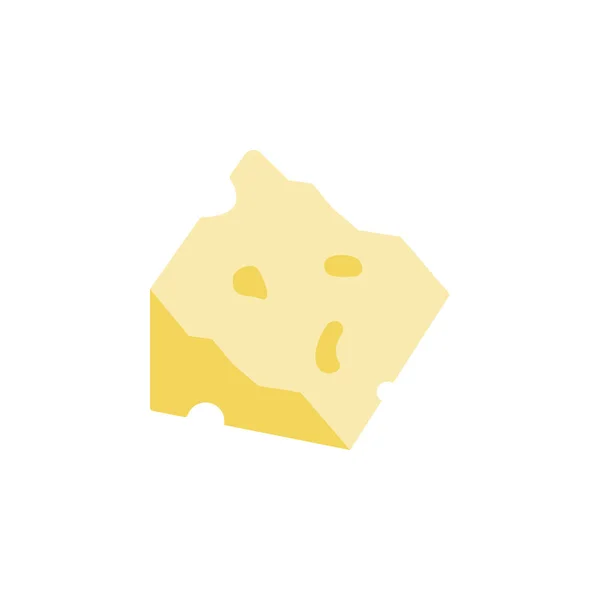 Cheese Slice Icon Simple Color Illustration Elements Dairy Product Icons — Vector de stock