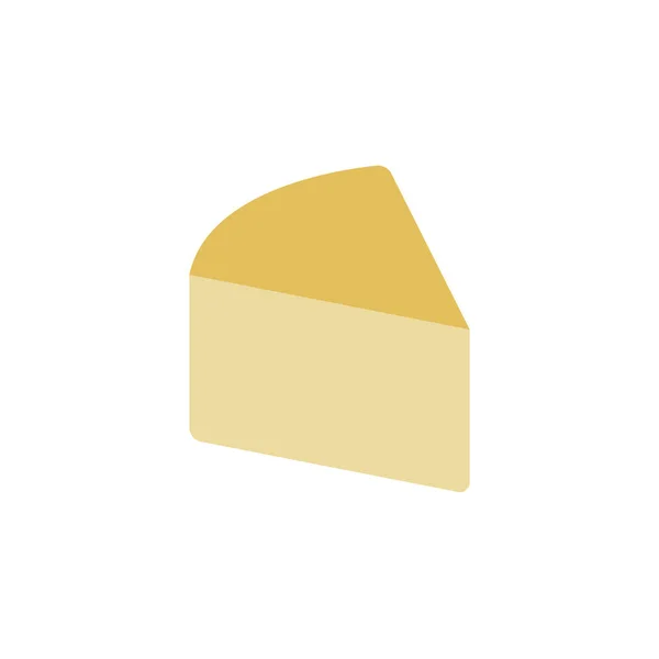 Cheese Slice Mozzarella Icon Simple Color Illustration Elements Dairy Product — 스톡 벡터