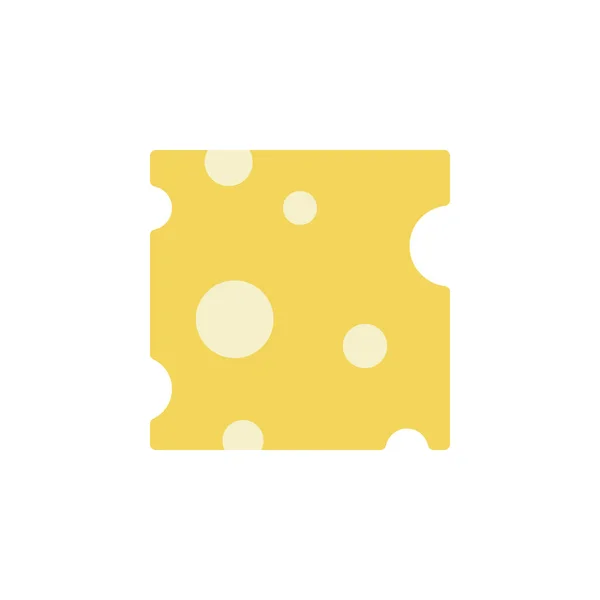 Cheese Slice Icon Simple Color Illustration Elements Dairy Product Icons — 스톡 벡터