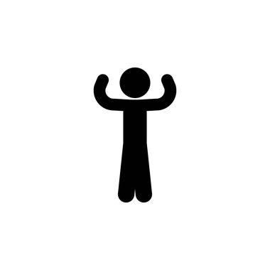 child, fit icon. Element of child icon for mobile concept and web apps. Glyph child, fit icon can be used for web and mobile on white background