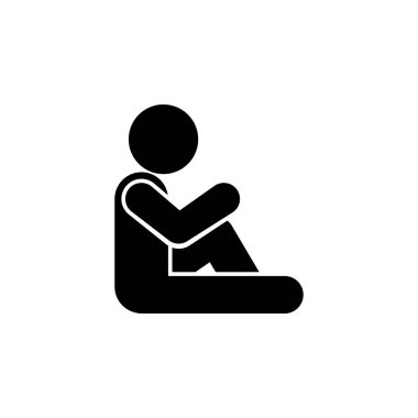 child, pose icon. Element of child icon for mobile concept and web apps. Glyph child, pose icon can be used for web and mobile on white background