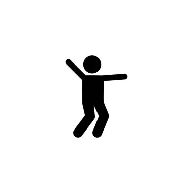 Boy, dance, enjoy, play icon. Element of children pictogram. Premium quality graphic design icon. Signs and symbols collection icon on white background