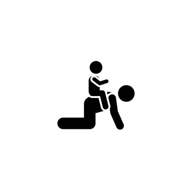 Child, father, play, happy icon. Element of children pictogram. Premium quality graphic design icon. Signs and symbols collection icon on white background