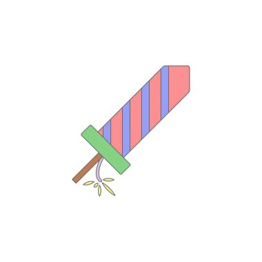 Christmas firework colored icon. Element of Christmas holiday colored icon. Premium quality graphic design icon. Signs and symbols collection icon for websites, web design on white background