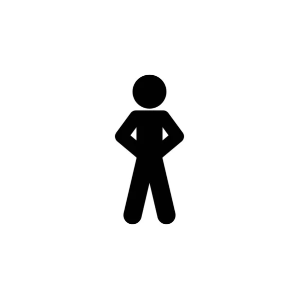 Child Stand Pose Icon Element Child Icon Mobile Concept Web — Vetor de Stock