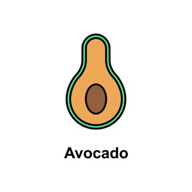 Avocado, fruit icon. Element of Cinco de Mayo color icon. Premium quality graphic design icon. Signs and symbols collection icon for websites, web design, mobile app on white background