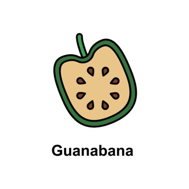 Guanabana, fruit icon. Element of Cinco de Mayo color icon. Premium quality graphic design icon. Signs and symbols collection icon for websites, web design, mobile app on white background
