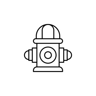 Hydrant icon. Simple line, outline vector elements of city for ui and ux, website or mobile application on white background