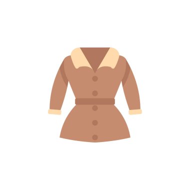 Trench coat color icon. Element of color clothes icon for mobile concept and web apps. Detailed Trench coat icon can be used for web and mobile on white background