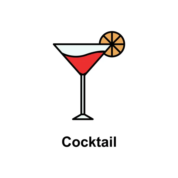 Cocktail Glass Icon Element Cinco Mayo Color Icon Premium Quality — Vetor de Stock