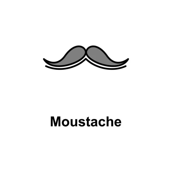 Moustache Icon Element Cinco Mayo Color Icon Premium Quality Graphic — Image vectorielle
