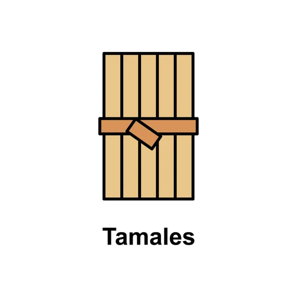 Tamales Icon Element Cinco Mayo Color Icon Premium Quality Graphic — Image vectorielle