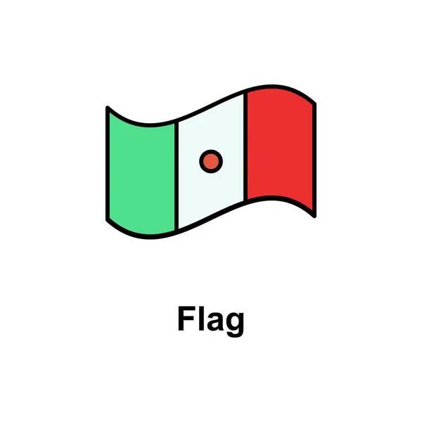 Flag Cinco Mayo Icon Element Cinco Mayo Color Icon Premium — Stockový vektor