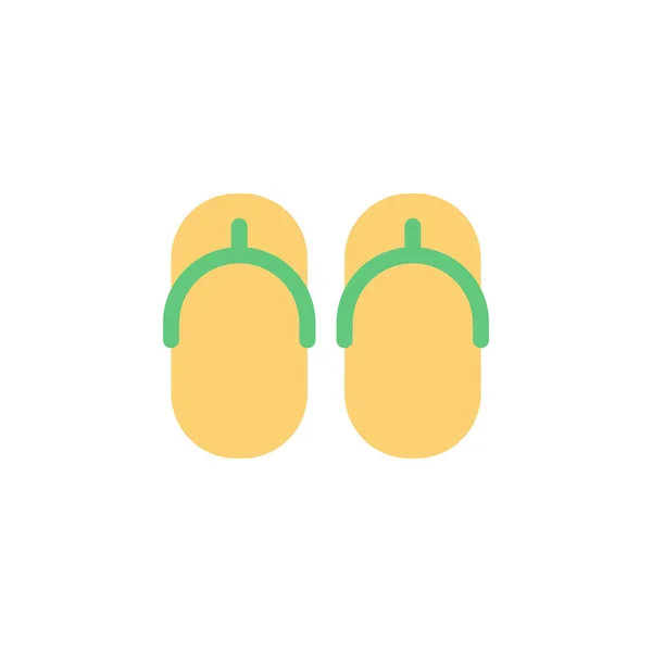 Flip Flops Color Icon Element Color Clothes Icon Mobile Concept — Stockový vektor