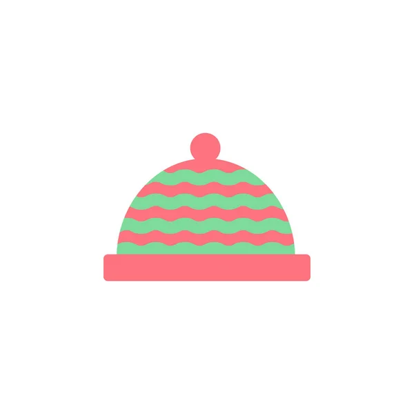 Knit Hat Color Icon Element Color Clothes Icon Mobile Concept — Vetor de Stock