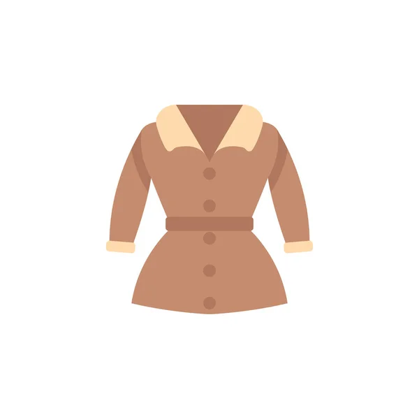 Trench Coat Color Icon Element Color Clothes Icon Mobile Concept — ストックベクタ