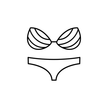 swimsuit icon. Element of clothes icon for mobile concept and web apps. Thin line swimsuit icon can be used for web and mobile on white background