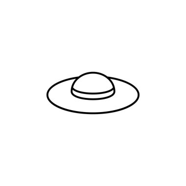 women hat icon. Element of clothes icon for mobile concept and web apps. Thin line women hat icon can be used for web and mobile on white background